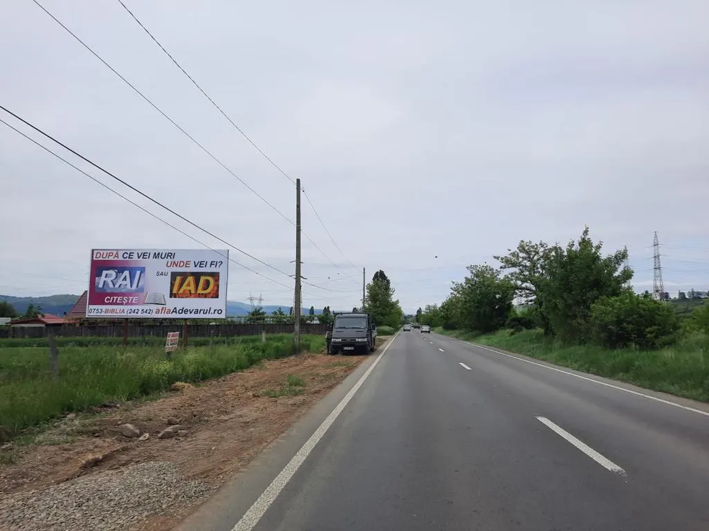 Panou în zona Onești